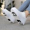 Pattini a Rotelle per Bambini, Pattini Unisex a 6 Ruote con Ruote e Cinghie Rimovibili