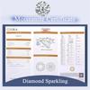 18K White Gold Ring with 1ct Round Moissanite Diamond, Exceptional Anniversary & Wedding Gift for Women