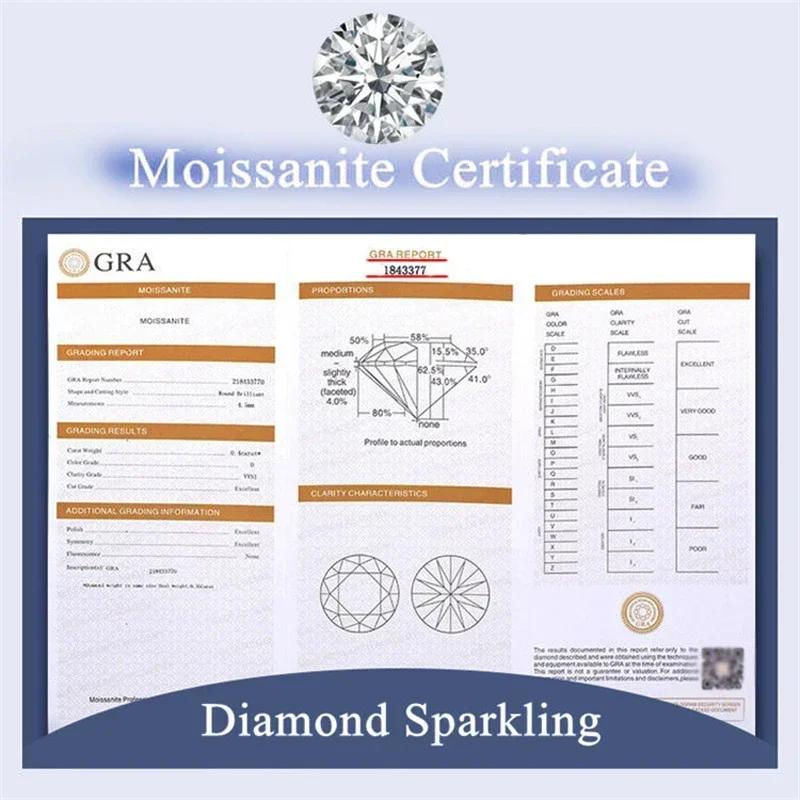 18K White Gold Ring with 1ct Round Moissanite Diamond, Exceptional Anniversary & Wedding Gift for Women