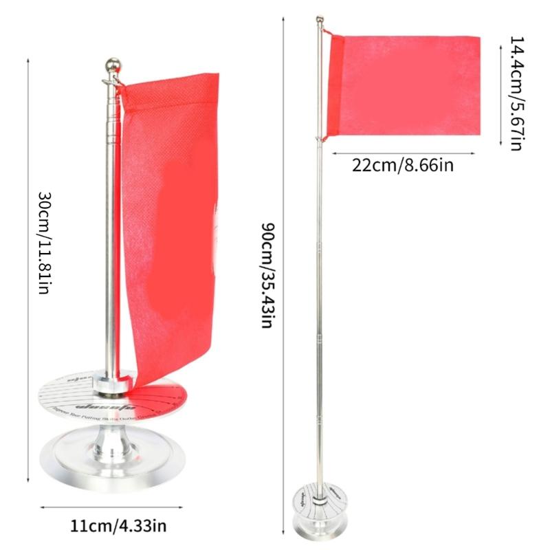 Golf Pin Flag Hole Cup Set Retractable Golf Flag And Cup Golf Putter Swing Training Practice Tool for Indoor and Outdoor