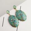 Suibian Retro Resin Printed European & American Earrings - Exquisite, Best-Selling Accessories