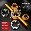 Set di 6 filiere per tubi dell'acqua in metallo, tagliatubi manuale, filettatore per tubi in plastica