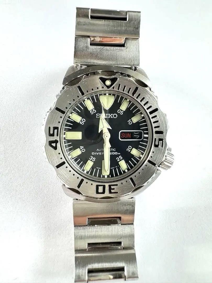 

[USED] SEIKO Diver s Overseas Model Black Monster 7S26-0350