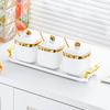 Leichter Luxus Küchengewürzglas Keramik Salzglas Gewürzflasche High-End Gewürzglas-Set Haushaltssalz High-End Gewürzbox
