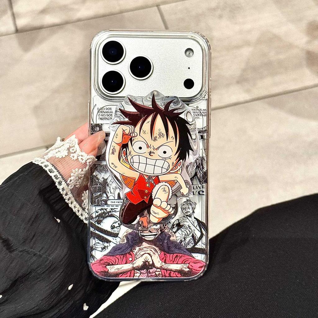 One Piece Luffy Magnetic Stand Case for iPhone 16 Pro Max