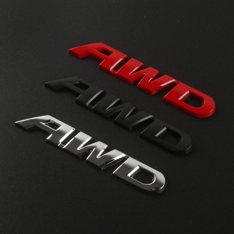 Kufr auta Honda AWD kovové 3D samolepky na auto dekorace na auto úprava auta