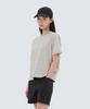 SNOWPEAK APPAREL Air Quick Dry Women'S Semi-Crop Short Sleeve T-Shirt (S25Mwtts15) Light Beige