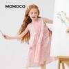 MOMOCO Girls' Sleeveless Cotton Summer Dress