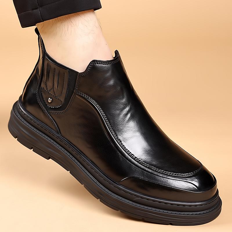 Men's Chelsea boots Fashionable gentleman style Leisure Business Party Daily office outdoor motorcycle Adult Elegant shoes