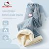 Hellokitty Children's Fleece-Lined Jeans Winter 2025 New Children's Cotton Pants Thickened Girls' Winter Pants