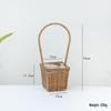 Handwoven Rattan Basket: Fruit, Picnic, Flower Tote for Festivals & Decor