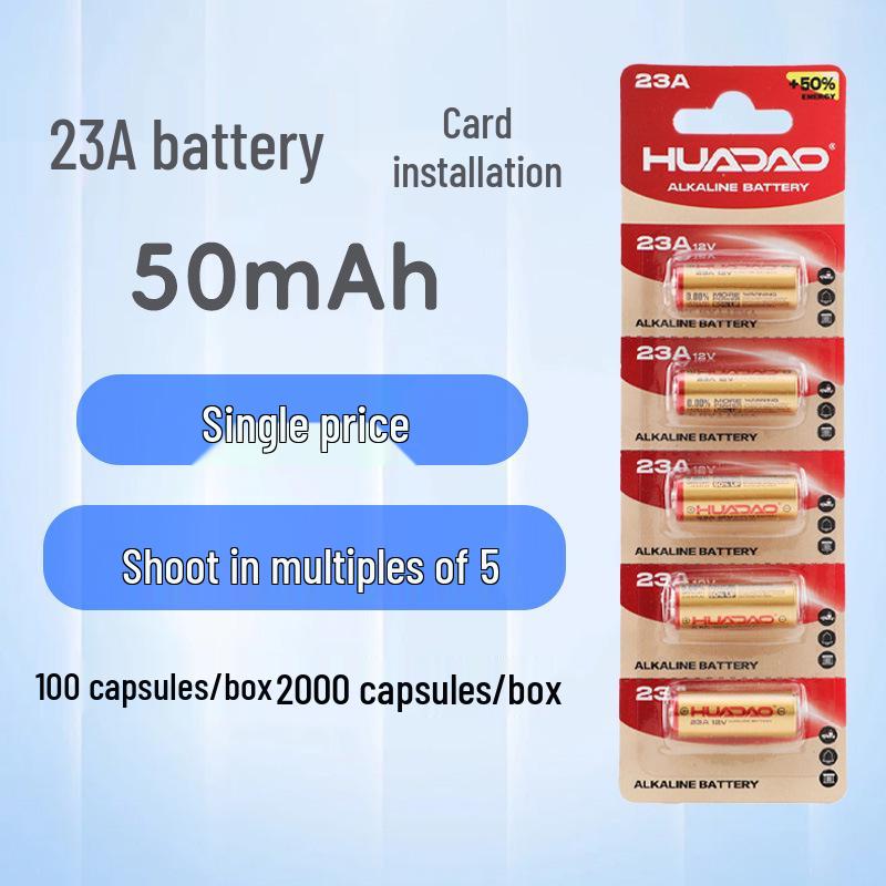 27A/23A Alkaline Battery for Doorbells, Vehicle Remotes, and Anti-theft Devices (12V High Voltage)