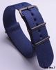 Black Nylon & Canvas Watch Strap with Vacuum-Plated Buckle