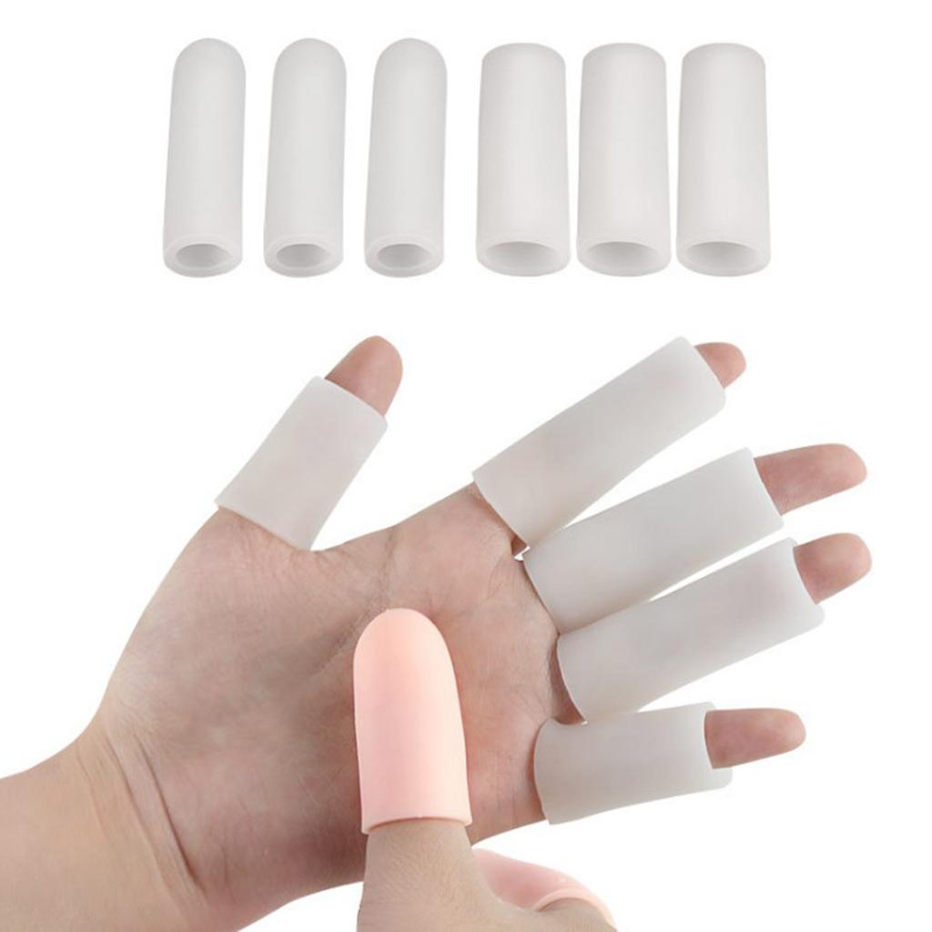 20 Pcs Silicone Gel Toe Finger Caps Covers Sleeves Tubes Unisex
