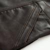 European & American Women's Casual Lapel Leather Jacket Coat - Fashionable Cross-Border Style