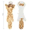 Funny Simulated Animal No Stuffing Dog Toy With Squeakers Durable Stuffingless Plush Squeaky Dog Chew Toy Crinkle Pet Squeak Toy