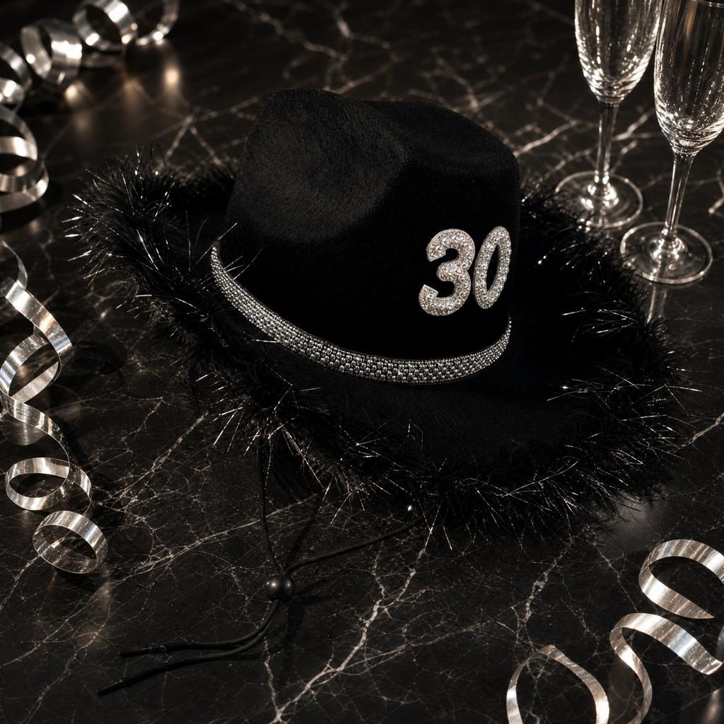 Adult Hat with and Number Design, Thread - Size 30