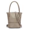 Zency Bolsa de Ombro Feminina de Verão Couro Macio Grande Capacidade Simples Pequena Bolsa Para Telefone