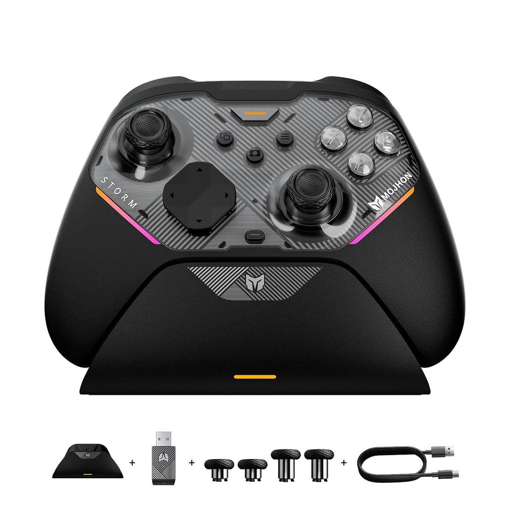 BIGBIG WON Storm (Gale 2) Controller 2000Hz High Polling Rate JS13 Pro+ TMR Joystick Equipped 4 Back Buttons (Micro Switch x2 + Mechanical x2)2-Stage