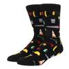High Quality Fashion casual men's socks cartoon food car series fun women's socks