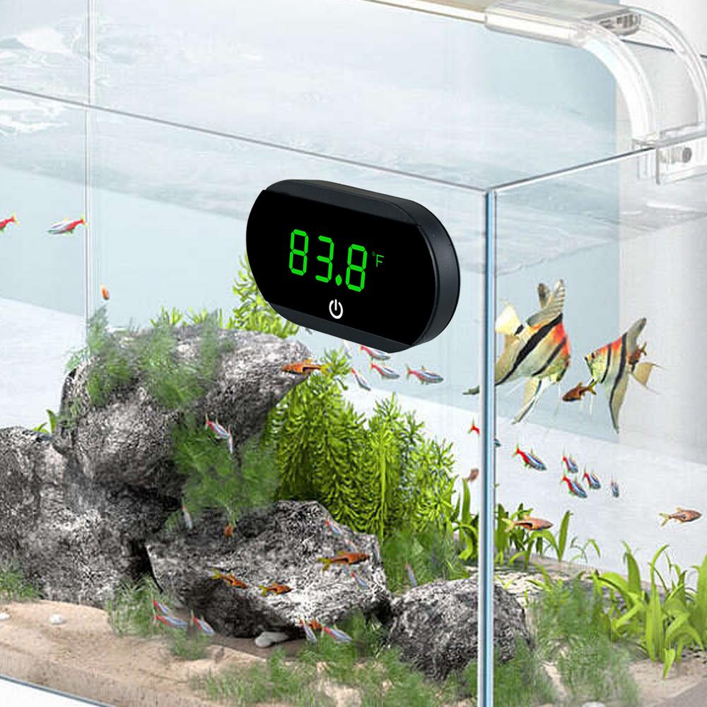 Fish Tank Thermograph Tank Thermograph Aquarium Temperature Measurement LED Display Thermograph For Fish Axolotl Accurate