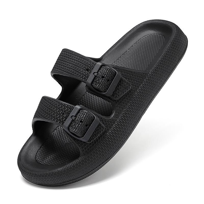 Men's Lightweight Outdoor Beach Slippers - Hole Design, Single Strap, Large Size Sandals