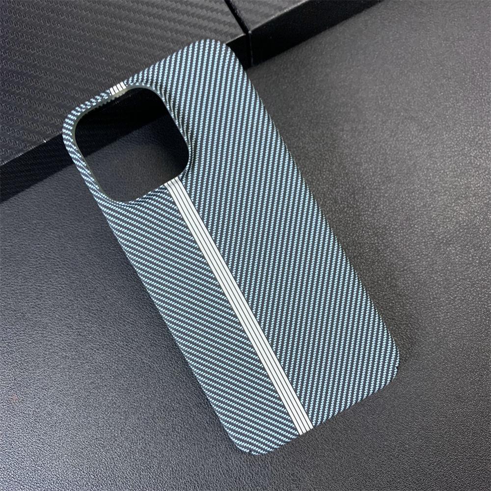 Contrast Carbon Fibre Pattern Matte Phone Case For iPhone 17 16 15 11 12 13 14 Pro Max Ultra Thin Hard Shockproof Cover