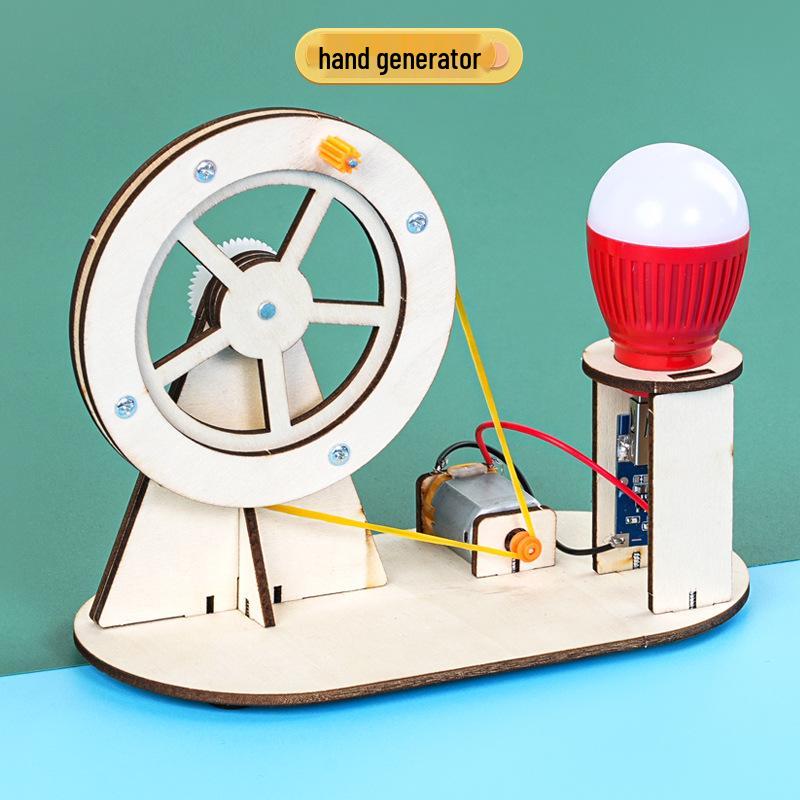 

Набор генератора с ручным приводом для творческих научных экспериментов и изобретений для детей