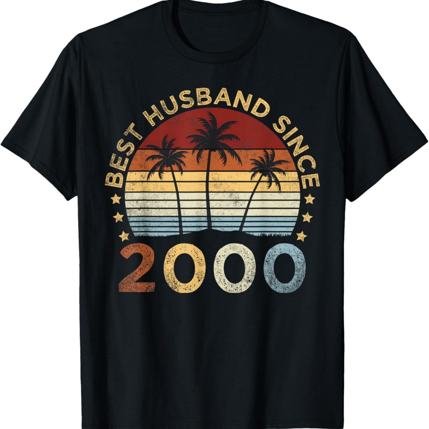 

Best Husband Since 2000 23rd Wedding anniversary For Him T-Shirt S