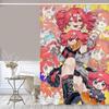 Popular Virtual Singer Kasane Teto Anime Shower Curtain Summer Beach Bathroom Decorative Shower Curtain, Waterproof