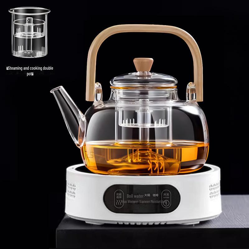 Michu Electric Ceramic Stove Tea Maker: Compact Automatic Water Boiler with Heat Preservation.