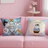 Luxury Cute Mofusand Cat Pillow Case Soft Plush Fabric Double-Sided Printed Cushion Cover Warm Winter Sofa Pillow Case