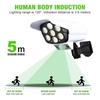 CAMECHO 77LED Solar Garden Light PIR Motion Sensor Simulation Surveillance Dummy Camera Fake Camera IP65 Waterproof Lamp Wall Light