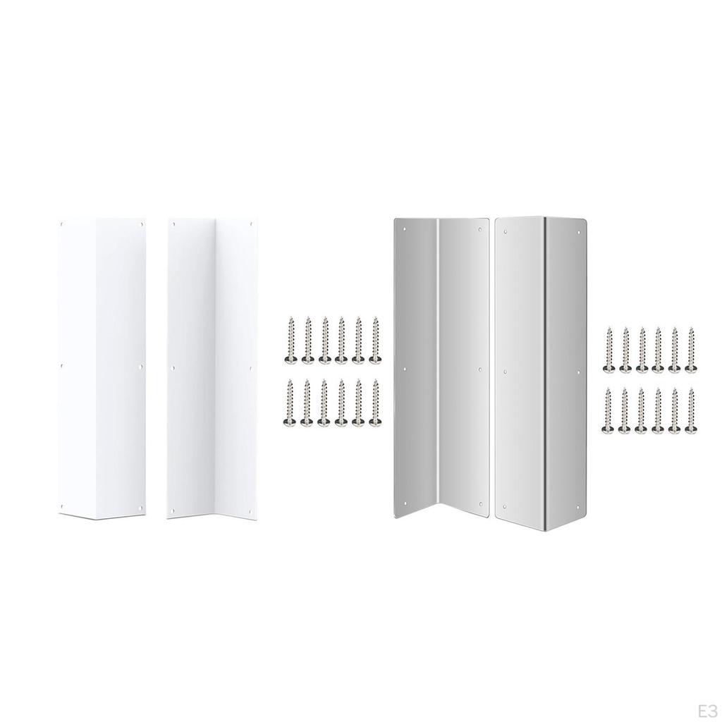 2 Pieces Metal Wall Corner Cover Durability Heavy Duty Easy Installation for School Household
