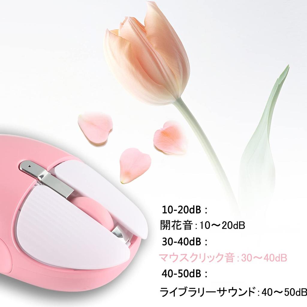 Wireless Mouse, 2.4Ghz USB Wireless, Optical, Stylish, Cute Rabbit Design, Rechargeable, Quiet Buttons, High Precision, Ergonomic, Portable, for Kids
