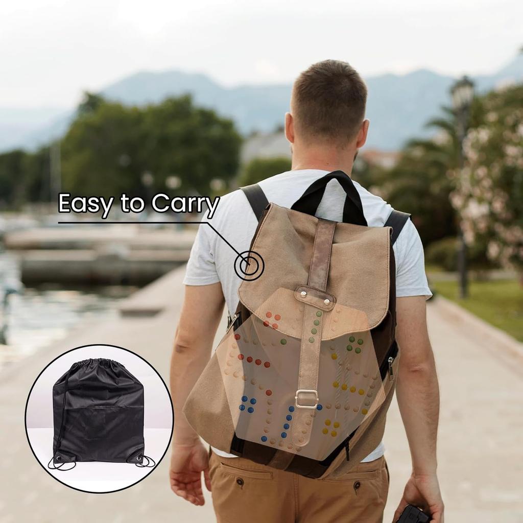 Marble Board Game,Aggravation Board Game,Set:1 Board+30 Marbles+7 Dice+1 Storage Bag+1 Shoulder Bag,6 Colors,Fast Track Wahoo Board Game,2 In 1 Board