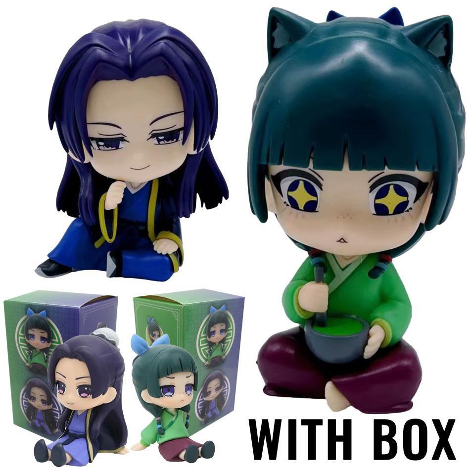 New The Apothecary Diaries Maomao Jinshi Mini Figure Anime Periphery Kawaii Sitting Toys Desktop Car Ornaments Model Gifts