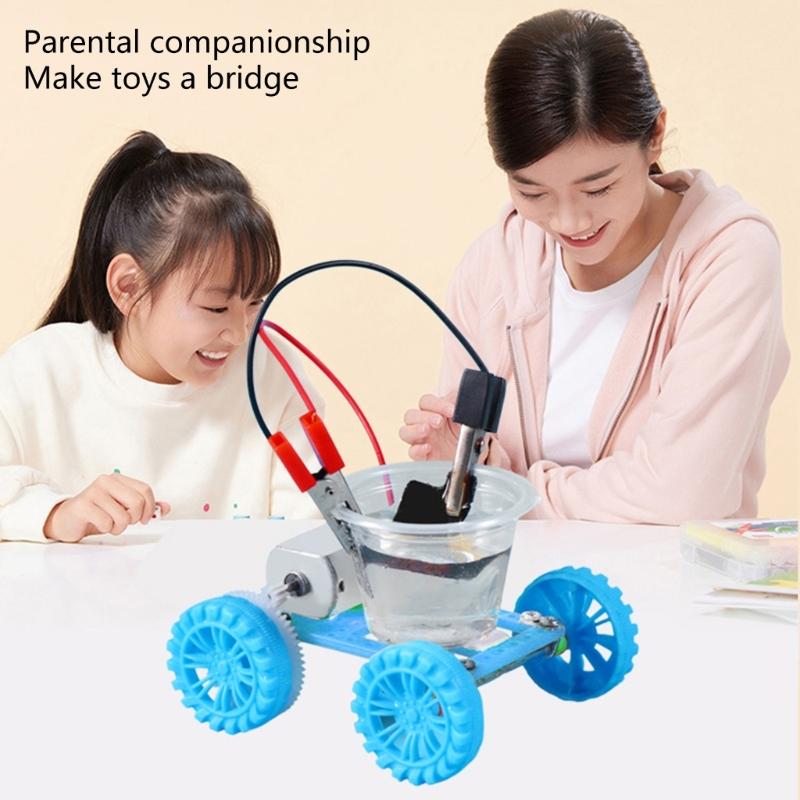 Saltwater Power Generation Vehicle Experiment Set Hands On Assembly Toy Kids Learning Toy for School Classroom Teaching