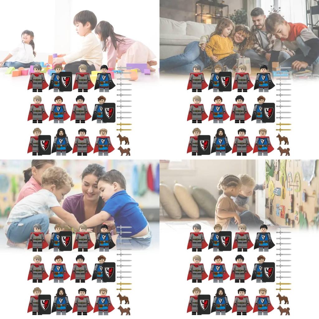 Medieval Soldier Building Blocks Set With Diy Assembly For Kids And Collectors