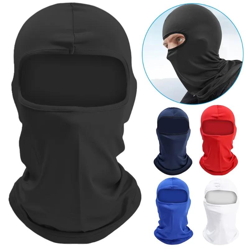 1/2pcs Cycling Balaclava Unisex Breathable Ice Silk Motorcycle Riding Sports Face Mask Neck Protect Summer Sunscreen Headwear