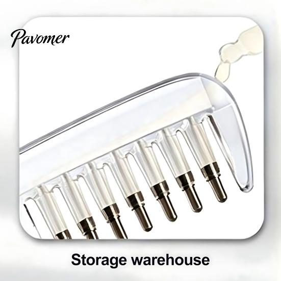 Hair Essence Applicator Oil Comb, Refillable Scalp for Growth & Easy Clean Massager Massage, Minoxidil Roller Ball Comb Men Women Essential Brush