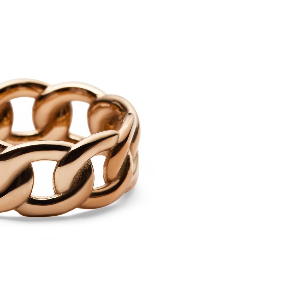 Daniel Wellington Chunky Chain Ring Thick Chain-Shaped Ring Friendship Ring Couple Ring