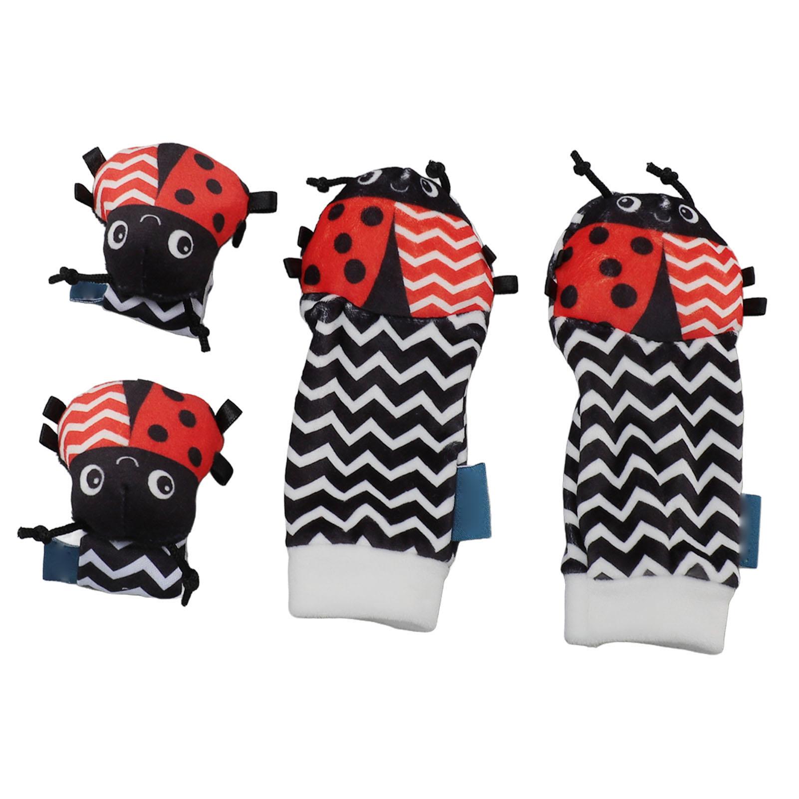 

Детские носки-погремушки, игрушки, мягкие, многофункциональные, эластичные, наручные погремушки, носки-искатели стоп, набор для малыша