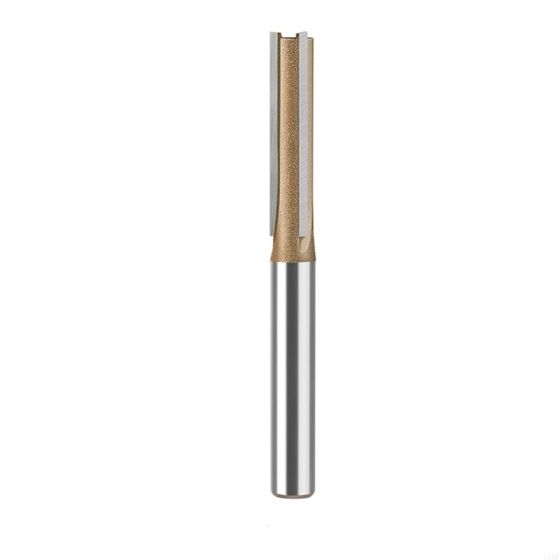 Straight Bit 1/4inch Woodworking Slot Milling 3 Flute Long Router Bit Tool Slotting End Mill Cutter Board