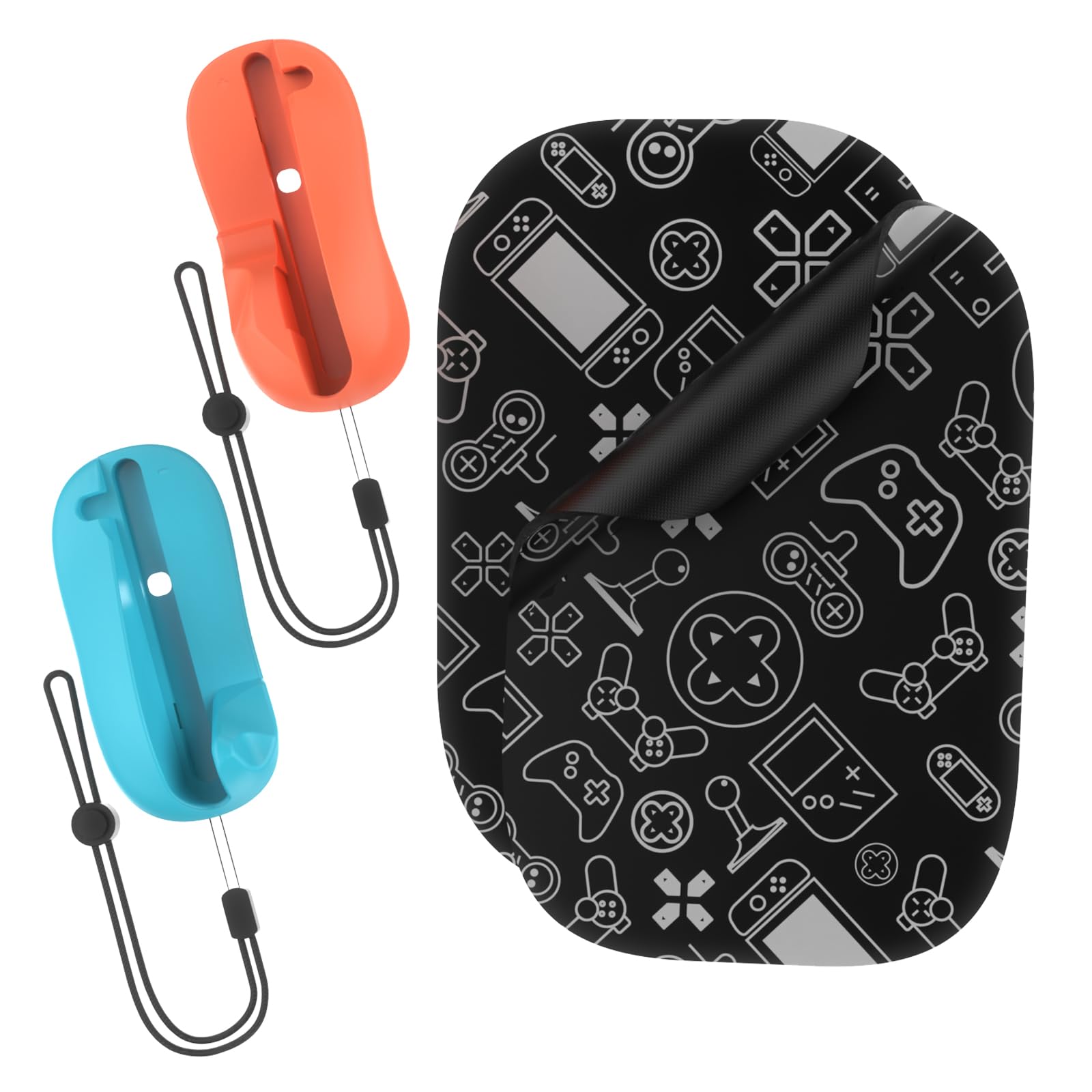 

LICHIFIT Switch 2 Compatible New 2 Stand Mouse Gaming Accessory 2x Game Controller Mouse 2x Mousepad Set Magnetic Design for Stable Operation Easy to