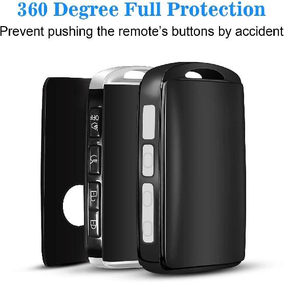 QBUC For Mazda Key Fob Cover,TPU Protector Key Holder With Keychain For - Mazda 3,For Mazda 3 Hatchback,For - Mazda CX-5,CX-30,CX-9,CX-12 3-4-Buttons