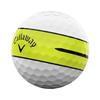 Callaway Chrome Tour 24 360 YLW Stripe Golf Balls, 4-Piece Construction, 360° Yellow Stripe and White