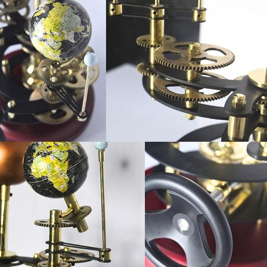 45.72 Cm Royal Solar System Model Fully Functional Tellurion Celestial Gift for Astro Lovers Orrery Gift