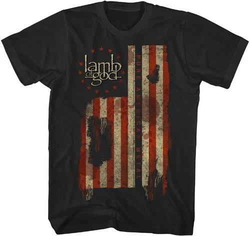 Lamb of God - Lamb of God - Pure American Metal Flag T-Shirt - 2XL Black TS4410L L