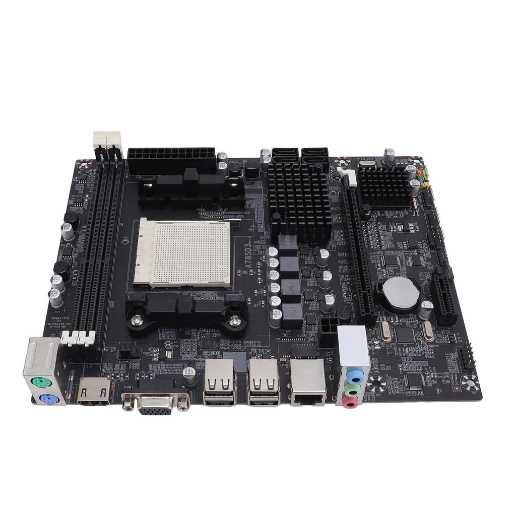 A78SD3 Desktop Motherboard 2 Channel DDR3 Memory Serial ATA 3.0 Port PCI E 16X Graphics Card Slot AM3 Port for Trinity